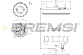 BREMS FE0798 - FILTRO CARBURANTE - FUEL FILTER