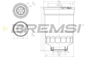 BREMS FE0799 - FILTRO CARBURANTE - FUEL FILTER