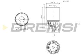 BREMS FE0801 - FILTRO CARBURANTE - FUEL FILTER