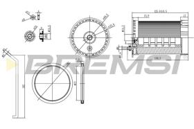 BREMS FE0803 - FILTRO CARBURANTE - FUEL FILTER