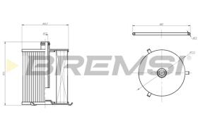 BREMS FE0805 - FILTRO CARBURANTE - FUEL FILTER