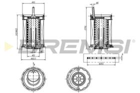 BREMS FE0806 - FILTRO CARBURANTE - FUEL FILTER