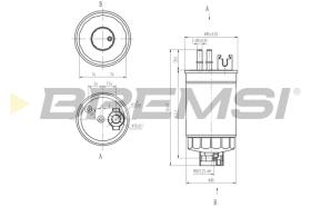 BREMS FE0812 - FILTRO CARBURANTE - FUEL FILTER