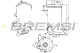 BREMS FE0813 - FILTRO CARBURANTE - FUEL FILTER