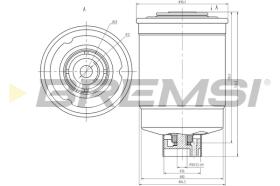 BREMS FE0814 - FILTRO CARBURANTE - FUEL FILTER