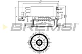 BREMS FE0815 - FILTRO CARBURANTE - FUEL FILTER