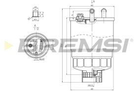 BREMS FE0818 - FILTRO CARBURANTE - FUEL FILTER