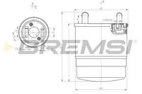 BREMS FE0820 - FILTRO CARBURANTE - FUEL FILTER