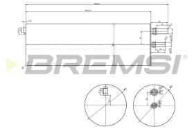 BREMS FE0821 - FILTRO CARBURANTE - FUEL FILTER