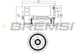 BREMS FE0822 - FILTRO CARBURANTE - FUEL FILTER