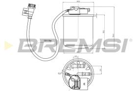 BREMS FE0824 - FILTRO CARBURANTE - FUEL FILTER