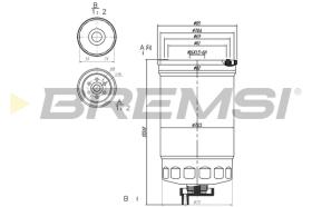 BREMS FE0826 - FILTRO CARBURANTE - FUEL FILTER