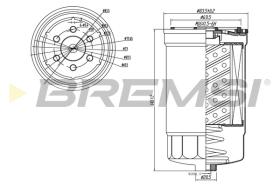 BREMS FE0827 - FILTRO CARBURANTE - FUEL FILTER