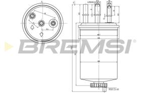 BREMS FE0828 - FILTRO CARBURANTE - FUEL FILTER