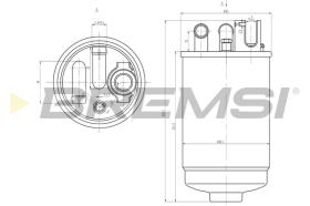 BREMS FE0829 - FILTRO CARBURANTE - FUEL FILTER