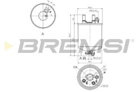 BREMS FE0832 - FILTRO CARBURANTE - FUEL FILTER