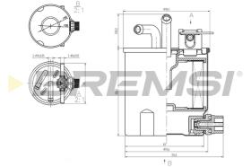 BREMS FE0833 - FILTRO CARBURANTE - FUEL FILTER