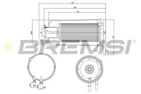 BREMS FE0834 - FILTRO CARBURANTE - FUEL FILTER