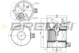 BREMS FE0835 - FILTRO CARBURANTE - FUEL FILTER