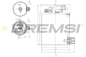 BREMS FE0836 - FILTRO CARBURANTE - FUEL FILTER