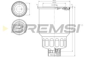 BREMS FE0838 - FILTRO CARBURANTE - FUEL FILTER