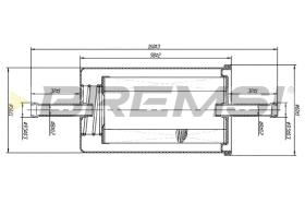 BREMS FE0841 - FILTRO CARBURANTE - FUEL FILTER