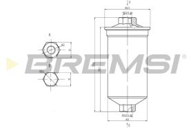 BREMS FE0843 - FILTRO CARBURANTE - FUEL FILTER