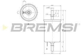 BREMS FE0844 - FILTRO CARBURANTE - FUEL FILTER