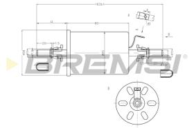 BREMS FE0845 - FILTRO CARBURANTE - FUEL FILTER