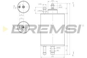 BREMS FE0847 - FILTRO CARBURANTE - FUEL FILTER