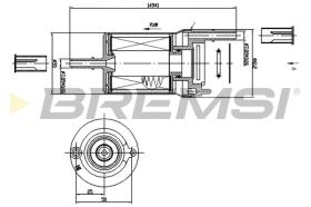 BREMS FE1018 - FILTRO CARBURANTE - FUEL FILTER