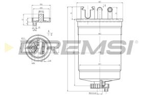 BREMS FE1311 - FILTRO CARBURANTE - FUEL FILTER