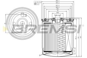 BREMS FE1312 - FILTRO CARBURANTE - FUEL FILTER