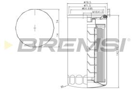 BREMS FE1314 - FILTRO CARBURANTE - FUEL FILTER