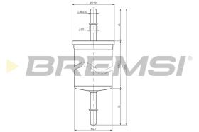 BREMS FE1319 - FILTRO CARBURANTE - FUEL FILTER