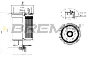 BREMS FE1402 - FILTRO CARBURANTE - FUEL FILTER