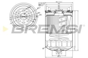 BREMS FE1490 - FILTRO CARBURANTE - FUEL FILTER