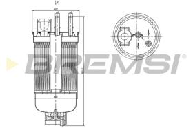 BREMS FE1492 - FILTRO CARBURANTE - FUEL FILTER