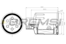 BREMS FE1500 - FILTRO CARBURANTE - FUEL FILTER