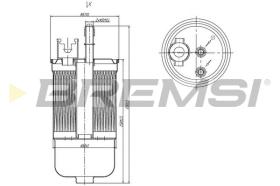 BREMS FE1504 - FILTRO CARBURANTE - FUEL FILTER