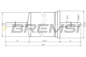 BREMS FE1512 - FILTRO CARBURANTE - FUEL FILTER