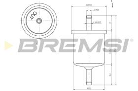 BREMS FE1514 - FILTRO CARBURANTE - FUEL FILTER