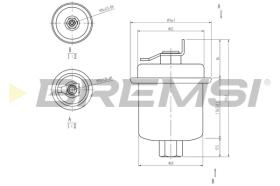 BREMS FE1516 - FILTRO CARBURANTE - FUEL FILTER