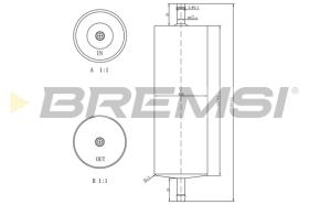 BREMS FE1520 - FILTRO CARBURANTE - FUEL FILTER