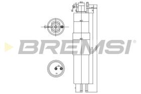 BREMS FE1521 - FILTRO CARBURANTE - FUEL FILTER