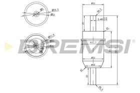 BREMS FE1823 - FILTRO CARBURANTE - FUEL FILTER