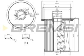 BREMS FE1846 - FILTRO CARBURANTE - FUEL FILTER