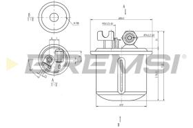 BREMS FE1883 - FILTRO CARBURANTE - FUEL FILTER