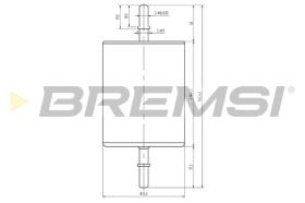 BREMS FE1885 - FILTRO CARBURANTE - FUEL FILTER