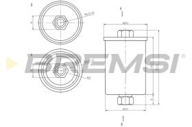 BREMS FE1886 - FILTRO CARBURANTE - FUEL FILTER